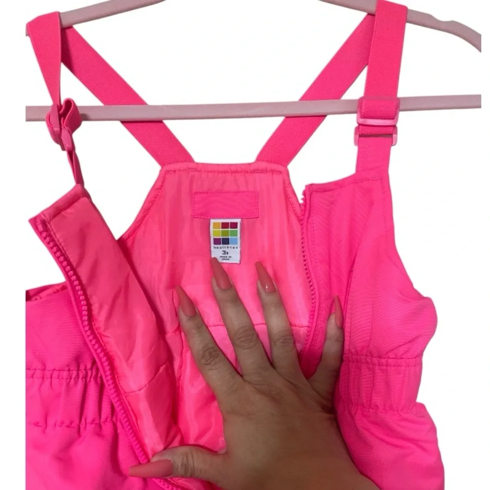 HealthTex Bib Coveralls Pink 4T